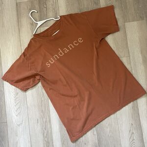 Sundance Festival Tshirt film crewneck short sleeve heavy mens Orange (large)
